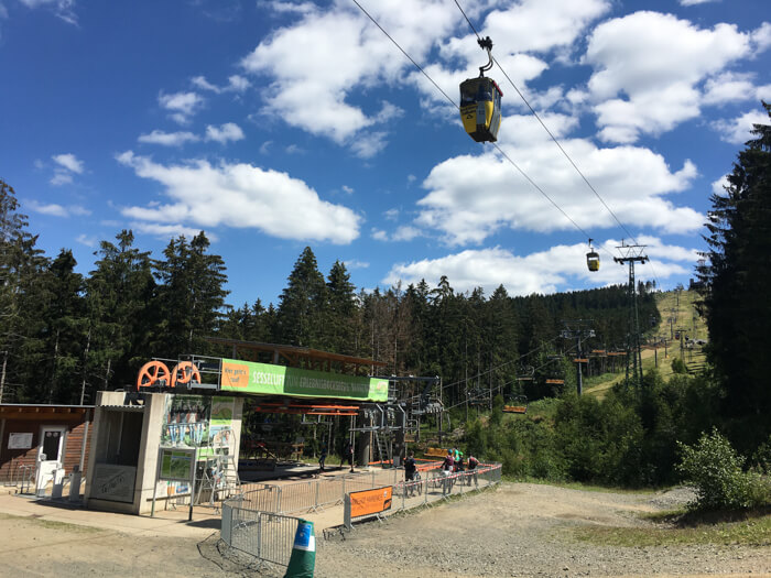 hahnenklee bikepark cable car mountain gondola mountain bike