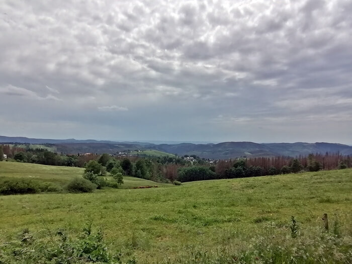 view of the high Harz mountain town bike tour panorama