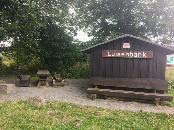 eckertalsperre pause harz huette urlaub bank   