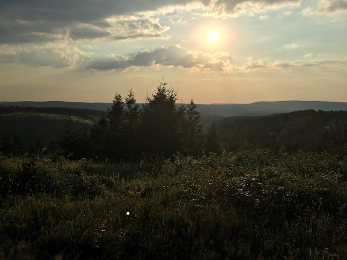 sommer tørv hus solnedgang mountainbike